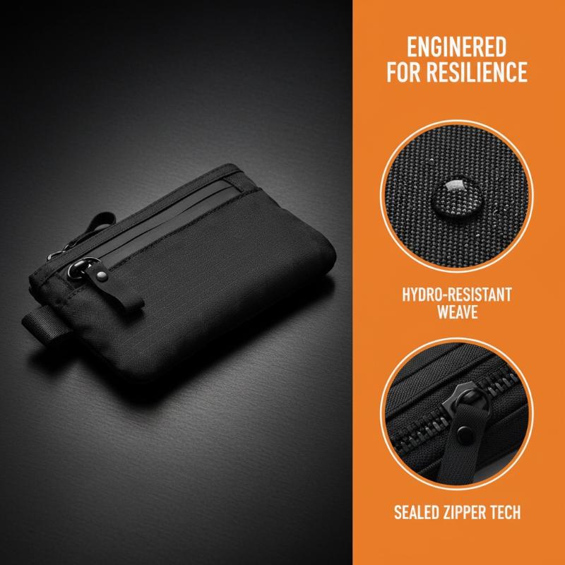 Edc Concealed Carry - กระเป๋าใส่เหรียญกันน้ำแบบยุทธวิธี ป้องกัน RFID สำหรับใส่บัตรเครดิต กระเป๋าสตางค์ EDC