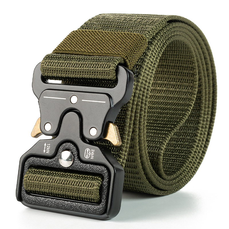 Edc Concealed Carry Belt - เข็มขัดยุทธวิธีแบบปลดเร็ว เข็มขัดทหารสำหรับกิจกรรมกลางแจ้ง ทำจากไนลอนแท้ อุปกรณ์เสริมสำหรับกีฬา เข็มขัดสีดำสำหรับผู้ชายและผู้หญิง