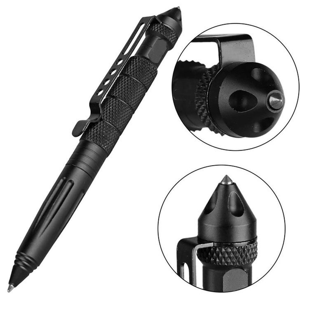 Pen Tactical Glass - โลหะคุณภาพสูงทหารยุทธวิธีปากกาโรงเรียนนักเรียนปากกาลูกลื่นปากกาฉุกเฉิน Glass Breaker Self Defense EDC
