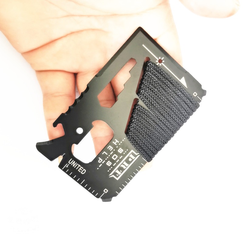 กระเป๋าสตางค์สแตนเลส พร้อมชุดเ - Multitool Credit Card บทวิจารณ์และราคา