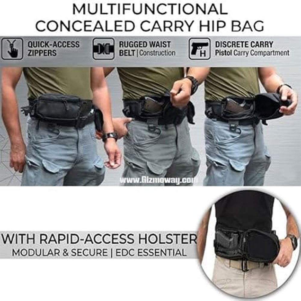 กระเป๋าปืนพกยุทธวิธี กระเป๋าใส - Edc Pistol Carry Bag บทวิจารณ์และราคา