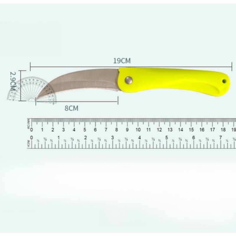 1 ชิ้นมีดผลไม้โค้งแบบพับได้แบบ - Pocket Knife Ceramic บทวิจารณ์และราคา