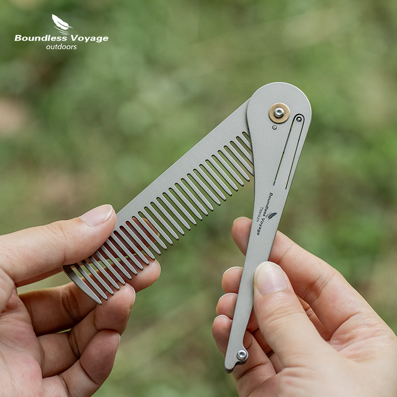 หวีผมไทเทเนียมบริสุทธิ์แบบพับไ - Comb Pocket Titanium บทวิจารณ์และราคา